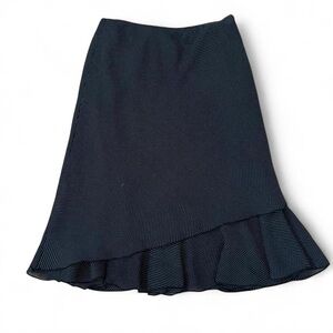 White House Black Market Asymmetrical Black Skirt